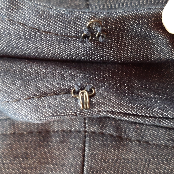 Denim Chambray Blazer Jacket - Picture 6 of 6